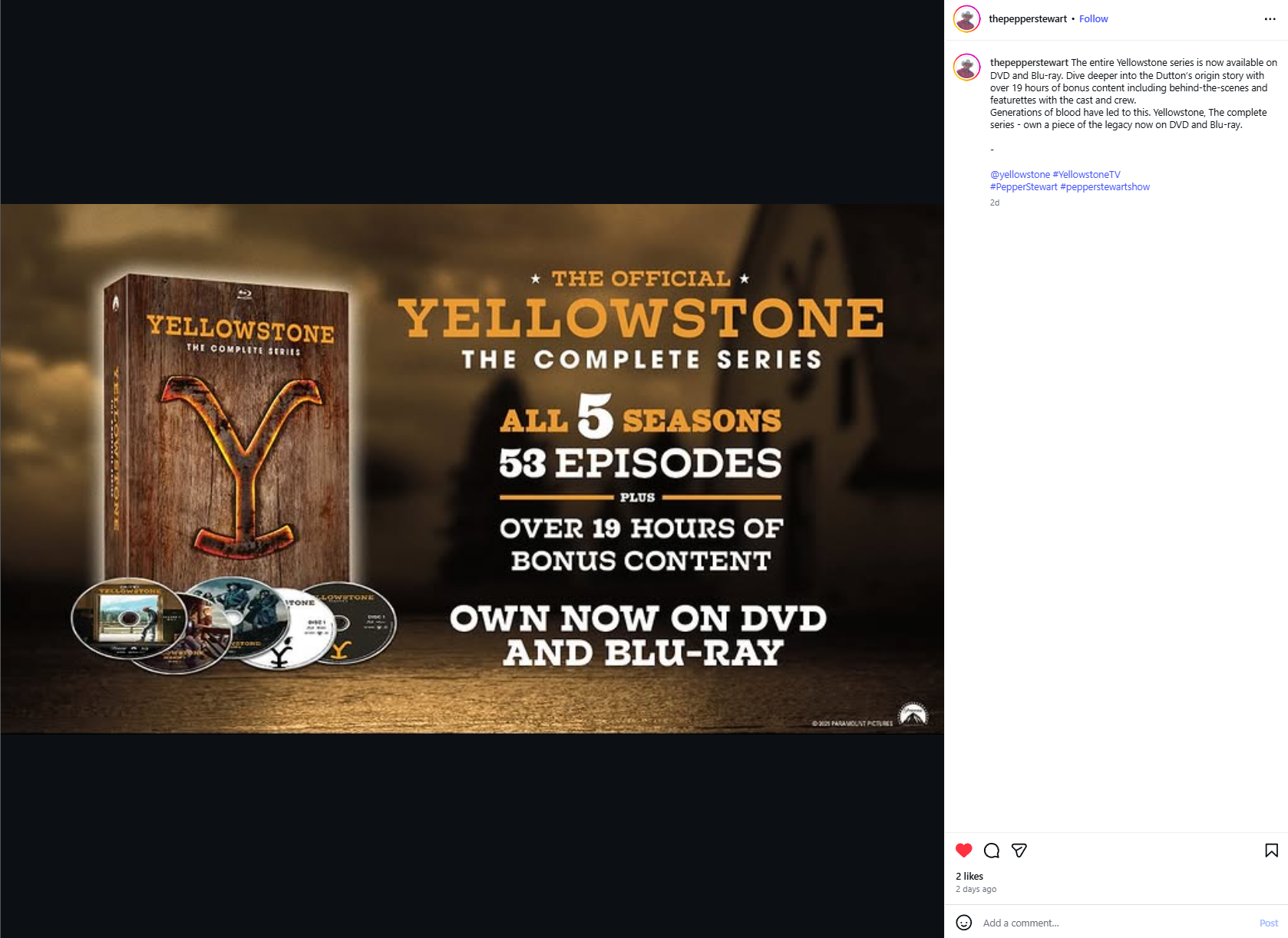 Pepper Stewart Show - Instagram Post